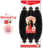 X-Pression synthetic hair braid texture close up