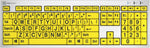 Logickeyboard back view with flip-out feet