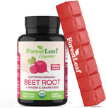 Organic Beet Root Capsules with Ginger and Grape Seed 1000mg Serving - 20:1 Beetroot Extract - Supports Blood Flow and Energy - Beets Supplements w/ Beet Root Powder (120 Count (Pack of 1) Red) - Image 1