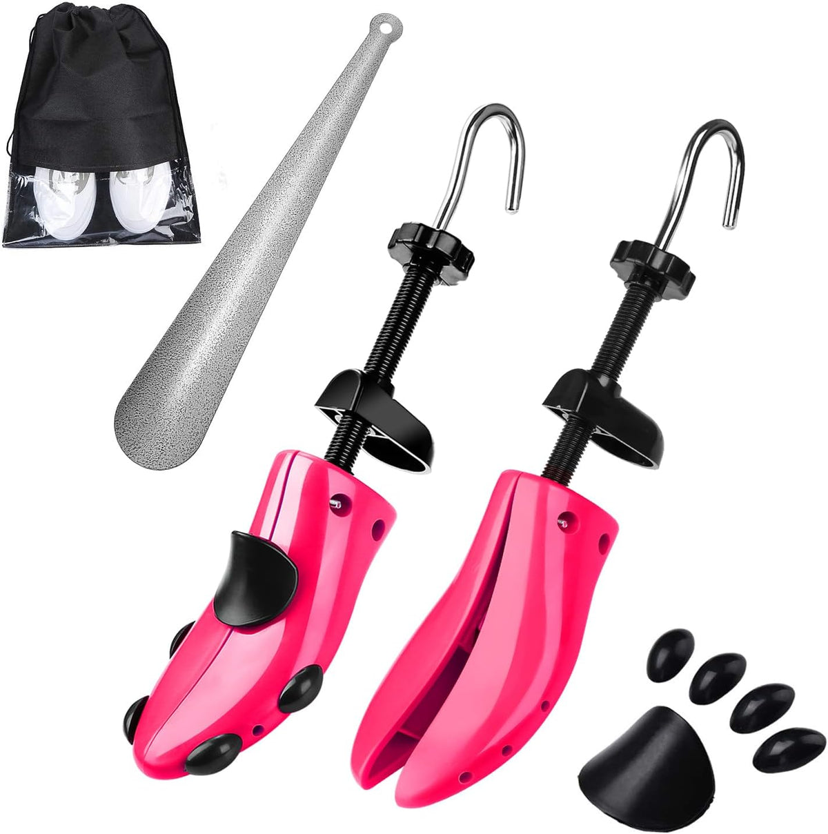 Eachway Pair of Professional 2-Way Premium Shoe Stretcher Tough Plastic Shoe Trees, Adjustable Length & Width Durable Shoe Shaper for Men and Women (Large) - Image 10