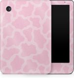 Vision Signs And Graphics Pink Giraffe skin applied to Kobo Clara Colour front view