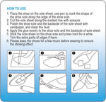 Unikstep shoe sole repair sheets ready for cutting