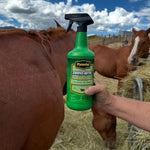 Pyranha zero bite non-greasy pest defense spray for livestock and household pets