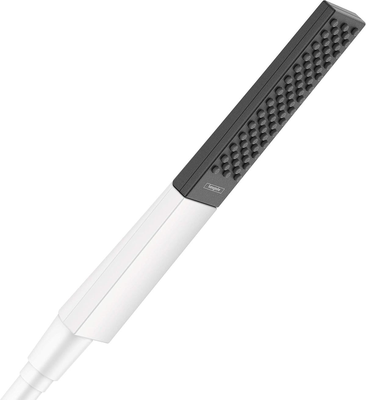 Hansgrohe Rainfinity handheld shower head front view matte white