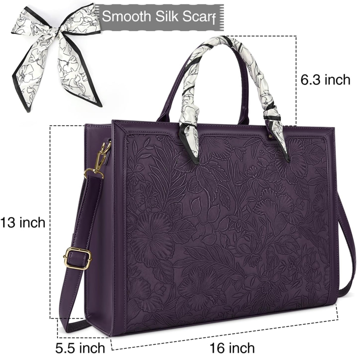 Nubily waterproof computer bag shoulder strap