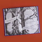 Interior illustrated pages and artistic design of The Wood At Midwinter book