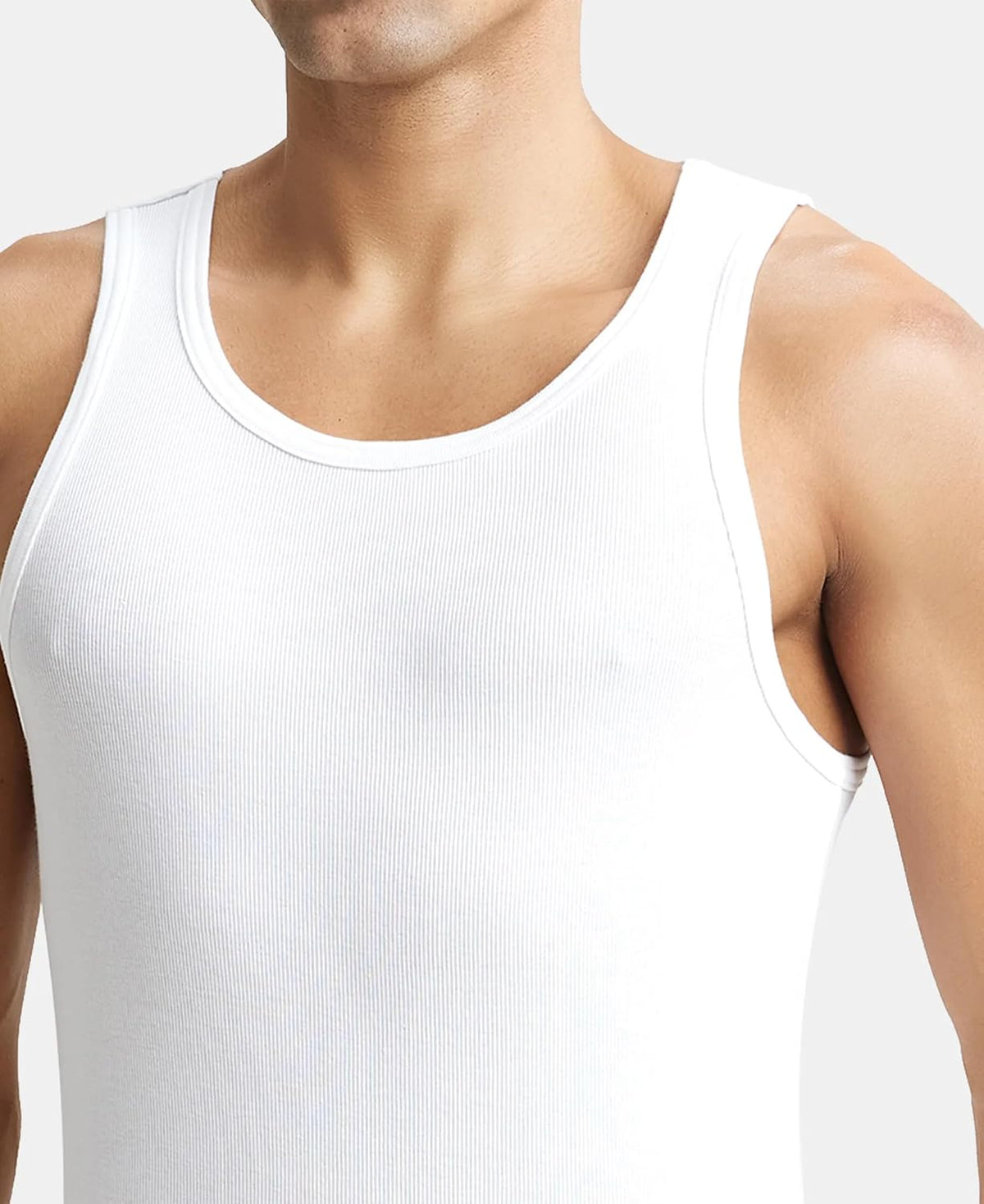 Jockey men underwear vest full length view