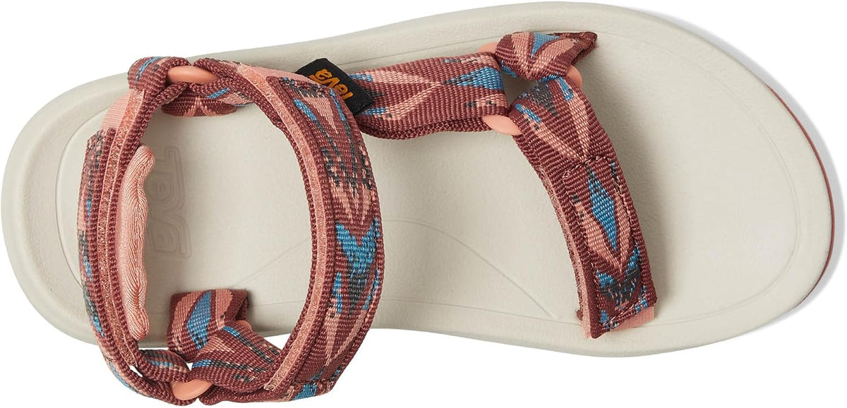 Teva kids outdoor sandal top view of recycled straps