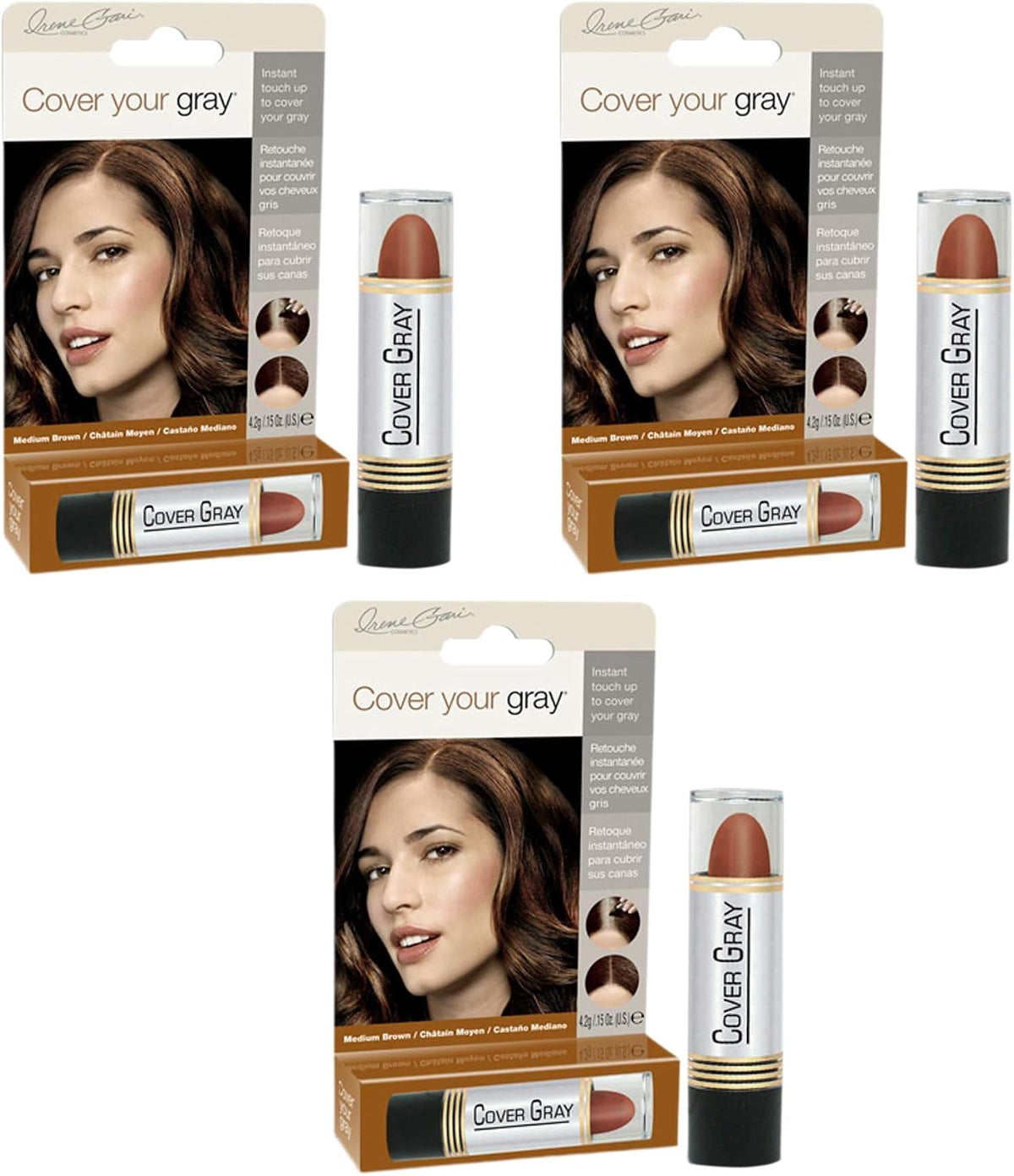 Cover Your Gray Touch-Up Stick - Medium Brown - Image 10