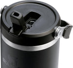 Stanley leakproof insulated stainless steel water bottle close up on the Flip Straw 2.0 lid.