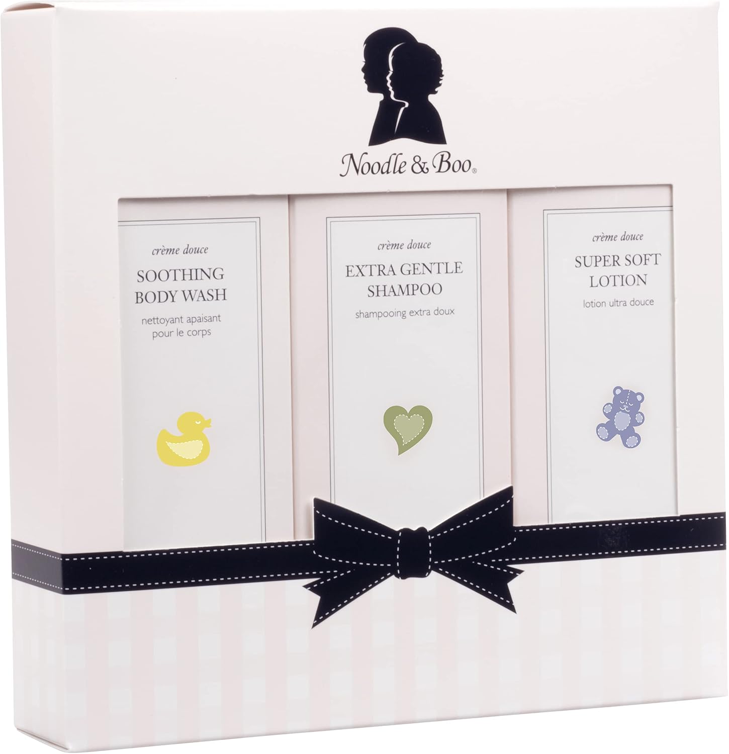 Noodle & Boo Starter Set front view premium baby bath collection