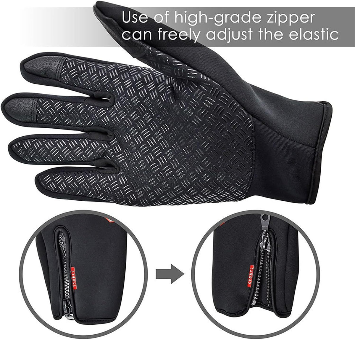 CYG&CL water-resistant cycling gloves for men and women