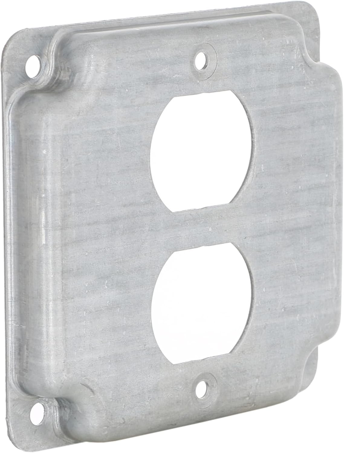 Hubbell-Raco 906C 1 Duplex Receptacle and Toggle Switch 4-Inch Square Exposed Work Cover, Steel - Image 11