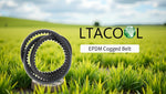 Complete replacement drive belt ready for installation