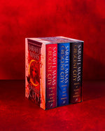 Sarah J Maas Crescent City hardcover book spines and slipcase