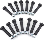 RJSPHH trailer axle spring shackle greaseable spring bolt front view