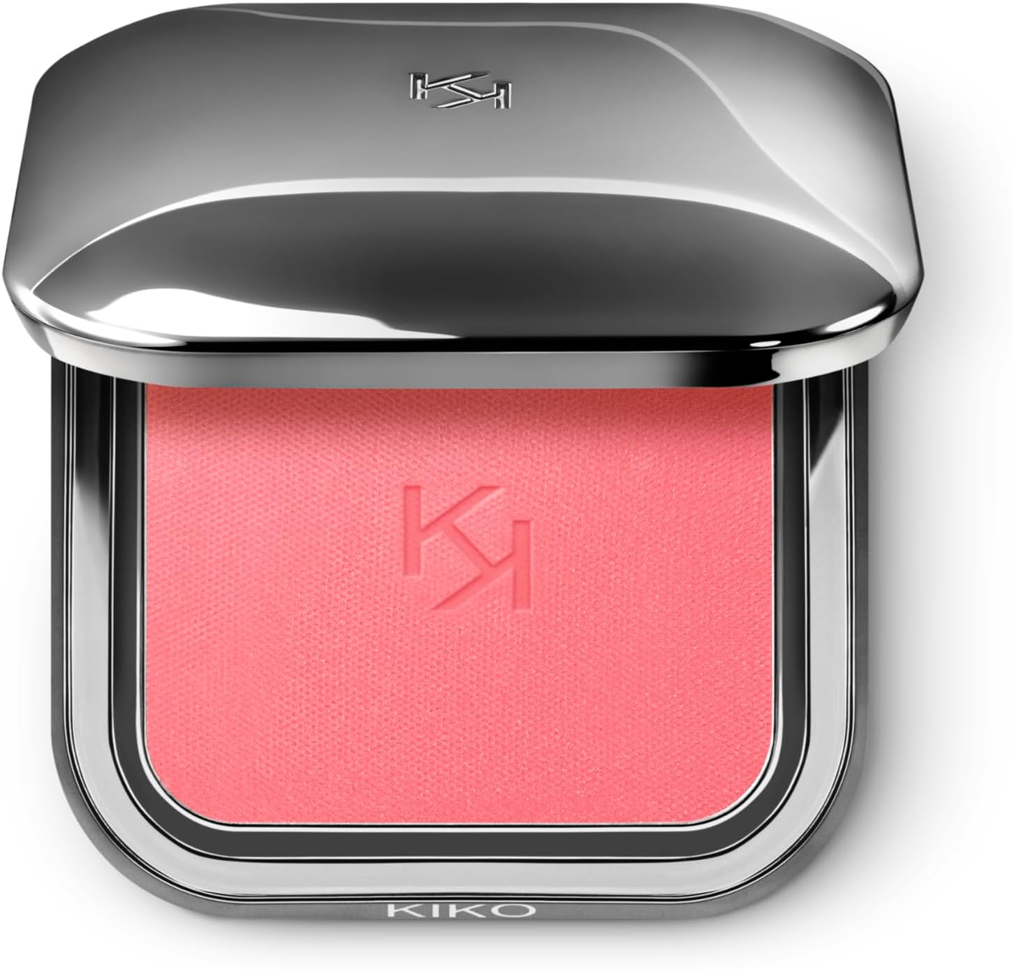 KIKO Milano Unlimited Blush front view compact case open showing Coral Rose shade powder
