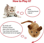 Motion activated GiGwi pet toy moving on a hard flat floor surface.