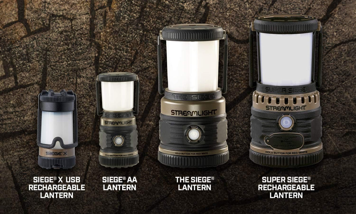Streamlight Siege AA camping lantern with globe removed