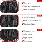 Close up of Xtrend spring curl texture