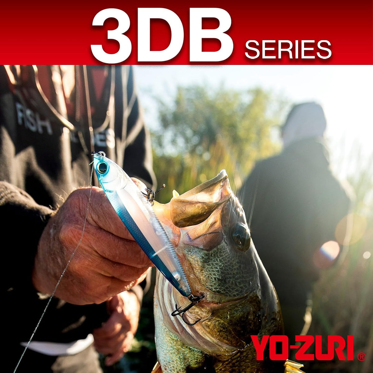 Duel Yo-Zuri 3DB Prop Floating Lure treble hooks close up