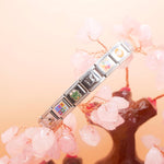 Starter charm bracelet displayed flat on a clean surface