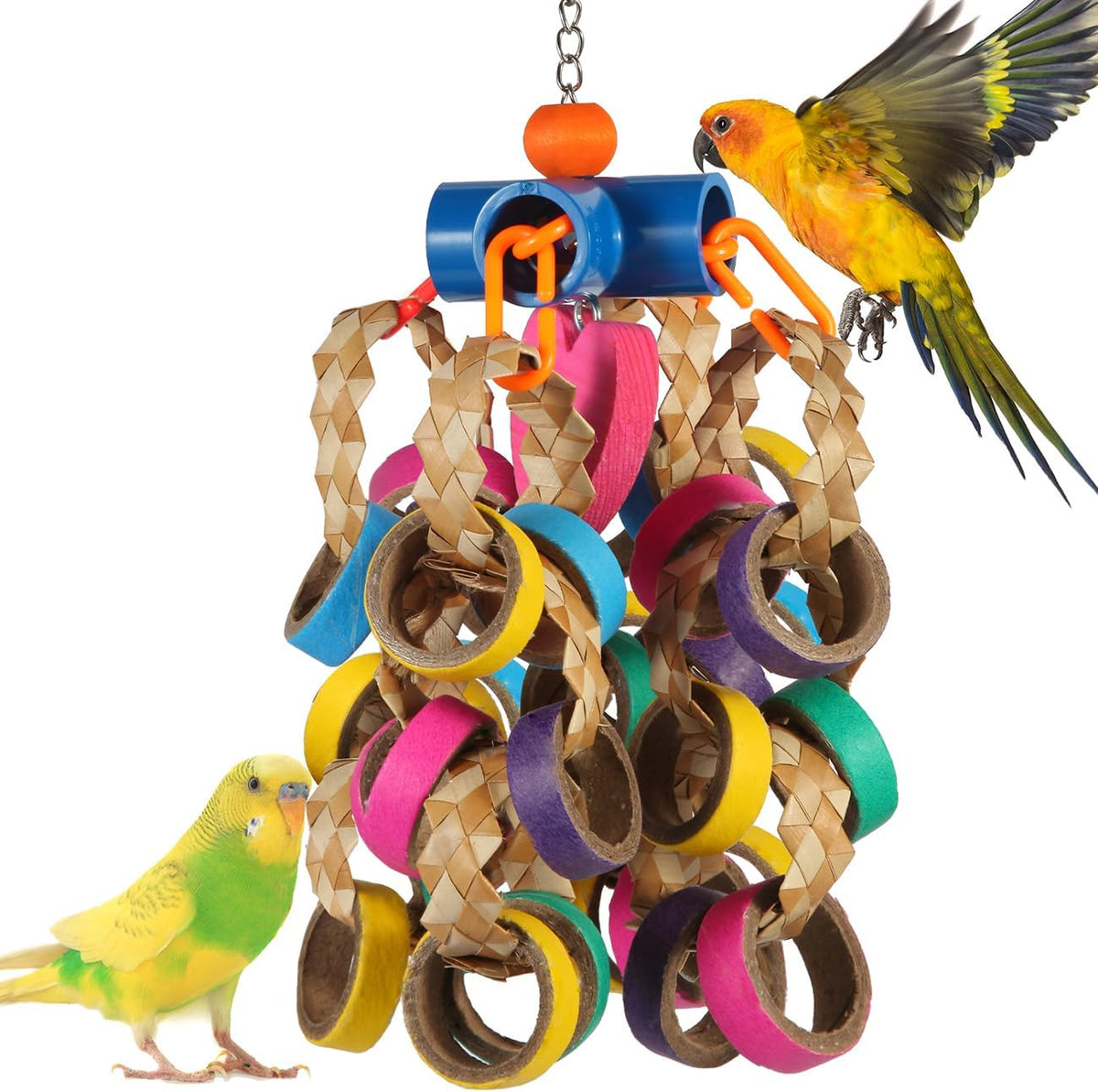 Premium imported pet bird foraging device overview.