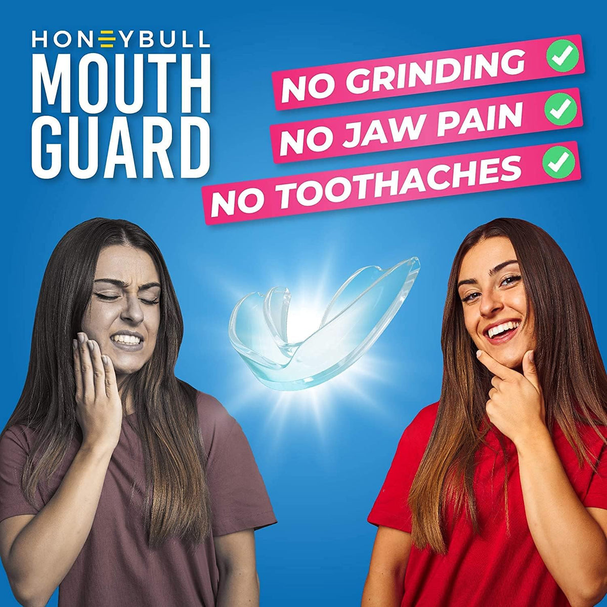 HONEYBULL mouth guard 12 pack thin profile display