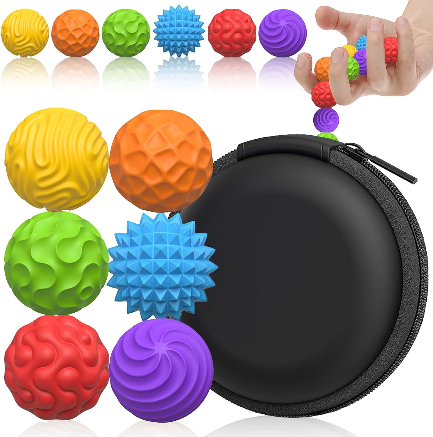 HobbyLobby silicone magnetic fidget balls set front view