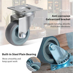 BZOLIHEU heavy duty caster wheels mounted on furniture