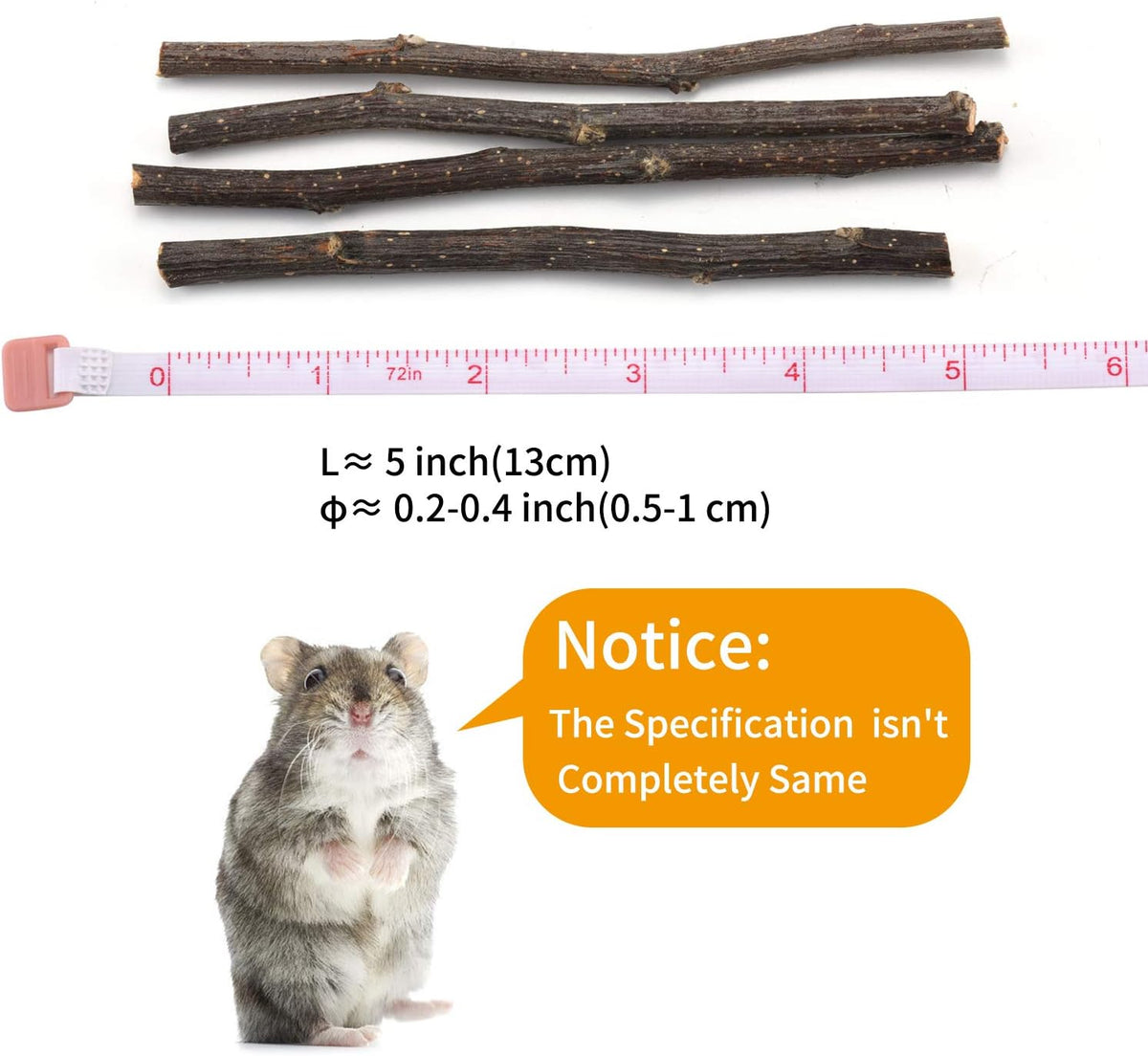 Close up of 500g small pet molar treats illustrating moderate hardness for teeth grinding.