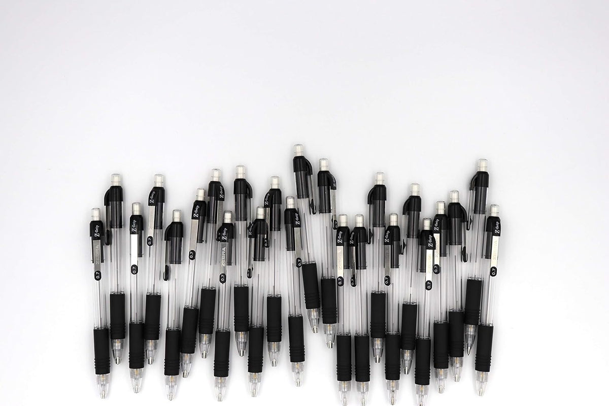 Zebra Pen Z-Grip Mechanical Pencil, 0.7mm #2, Assorted Grip Barrels, 5-Pack | Latex-Free Grip, Smooth Writing, Comes Pre-Loaded with Lead and Eraser, Refillable, Ideal for School Supplies (52405) - Image 9