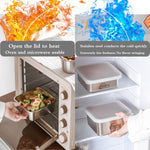 SHPii square food storage container angled view