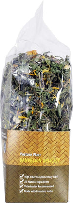 Exotic Nutrition small animal flower snack feeding directions on the back of the bag