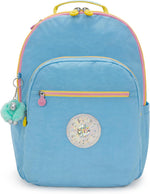 Kipling Seoul Go XL backpack expandable zipper detail