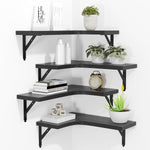 Romguar Craft corner floating shelves front view
