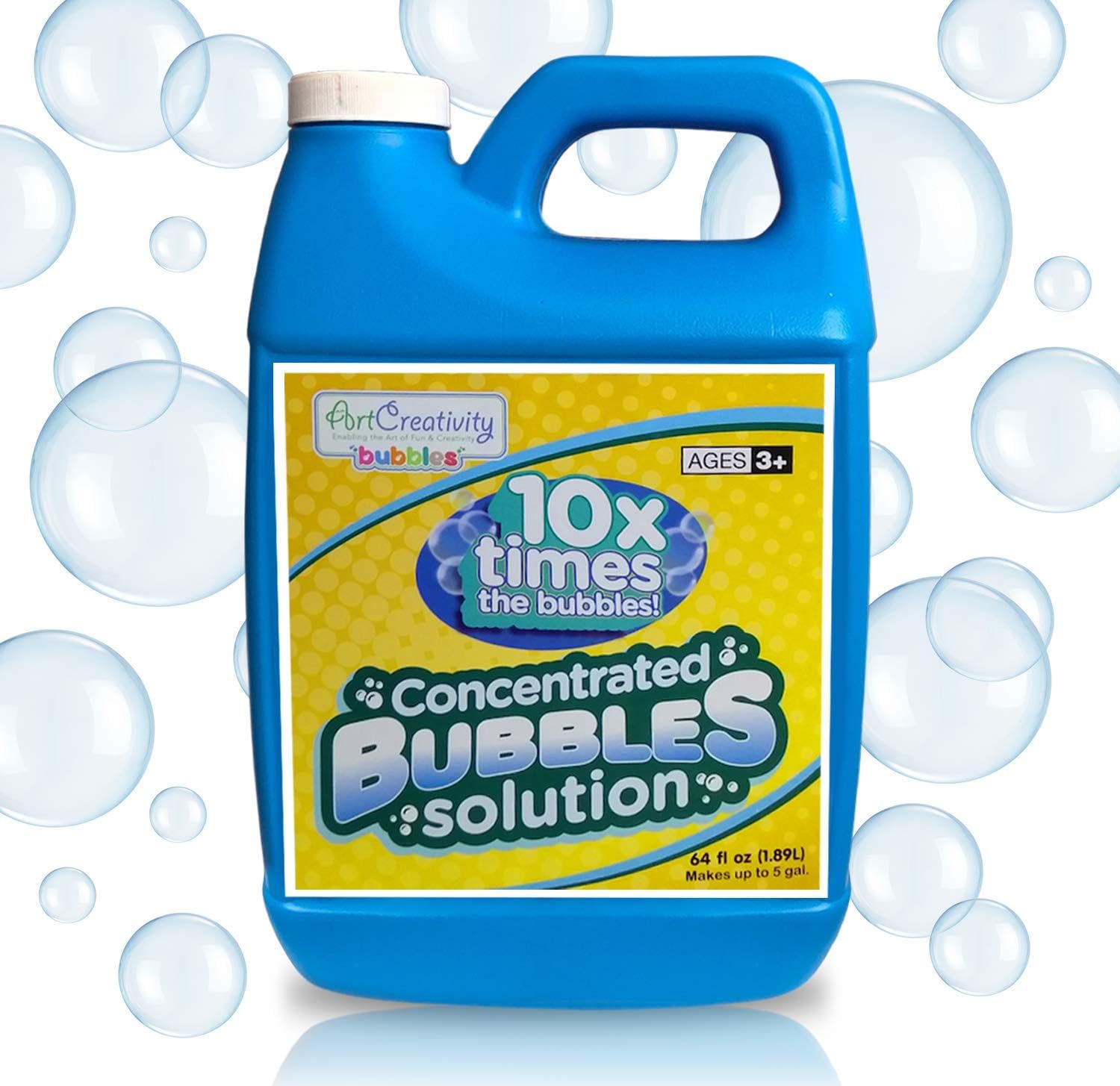 ArtCreativity concentrated bubble solution refill sixty four fluid ounce front view