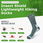 Insect Shield protective outdoor socks fabric close up