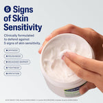 Cetaphil hydration cream applied on skin