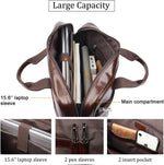 Augus men business bag open laptop compartment