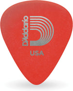 Planet Waves D'Addario guitar picks stacked together showing standard shape design.