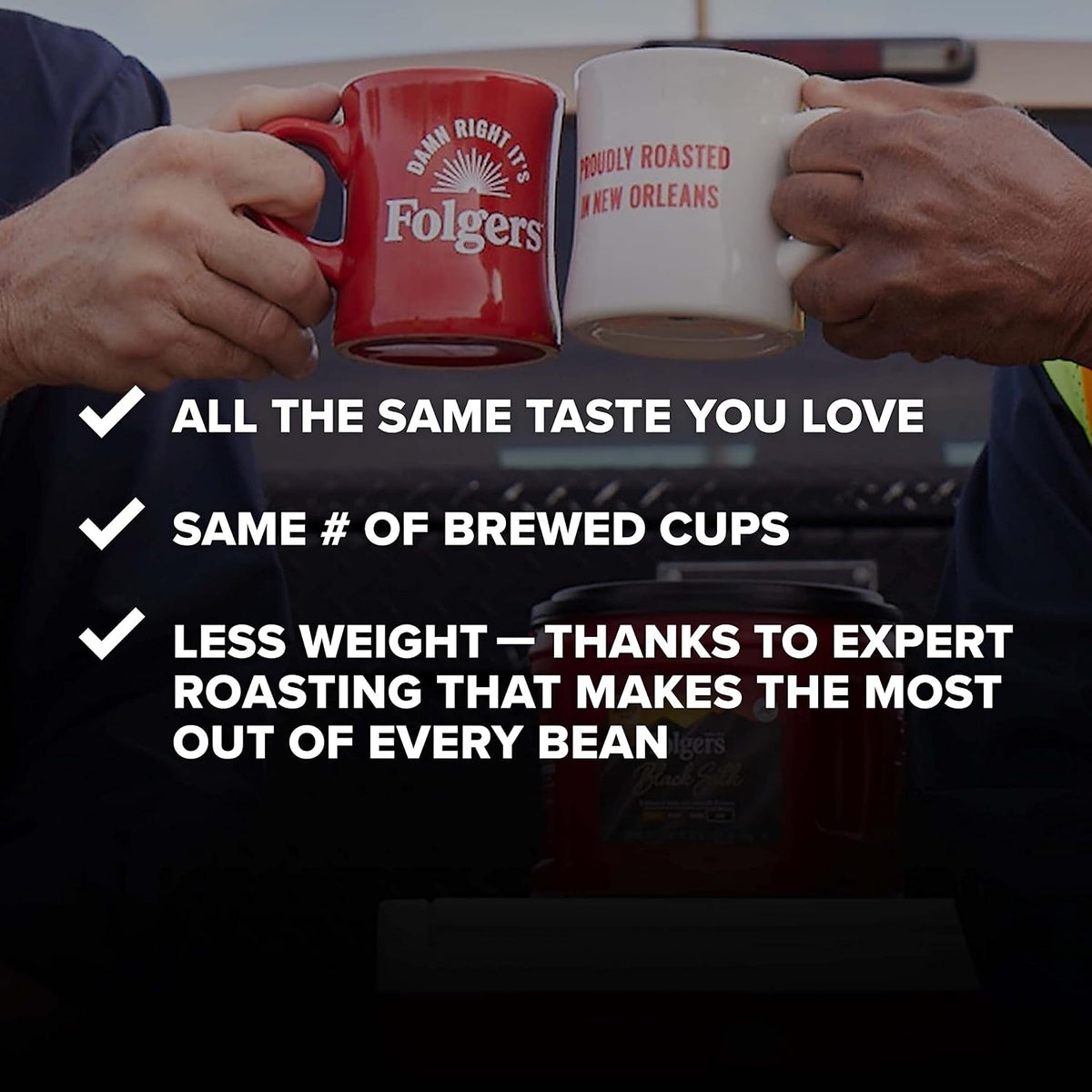 Folgers classic decaf ground coffee texture and grind size