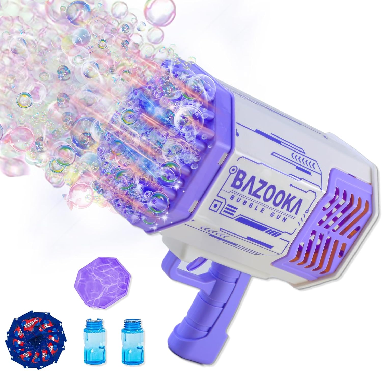 Petrella 69 hole bazooka bubble gun front view