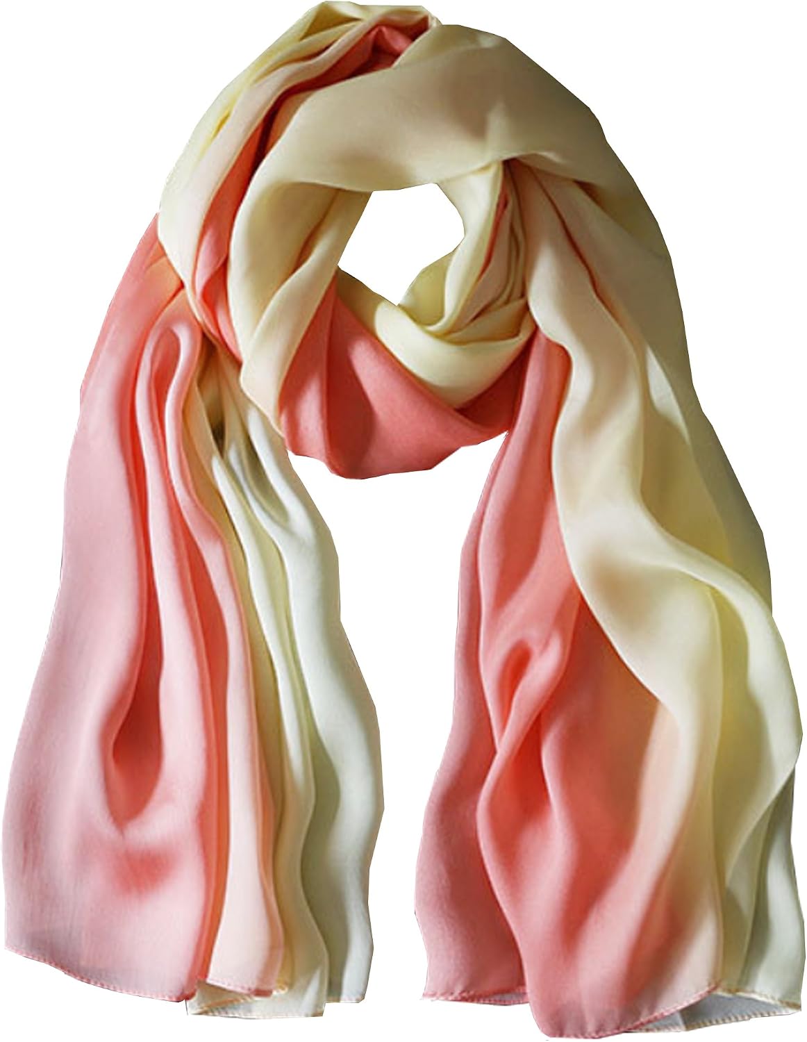 K-Elewon Women Scarf Silk Scarf Gradient Colors Scarves Headscarf Fashion Scarves Long Lightweight Shawls for Women H12 - Image 9