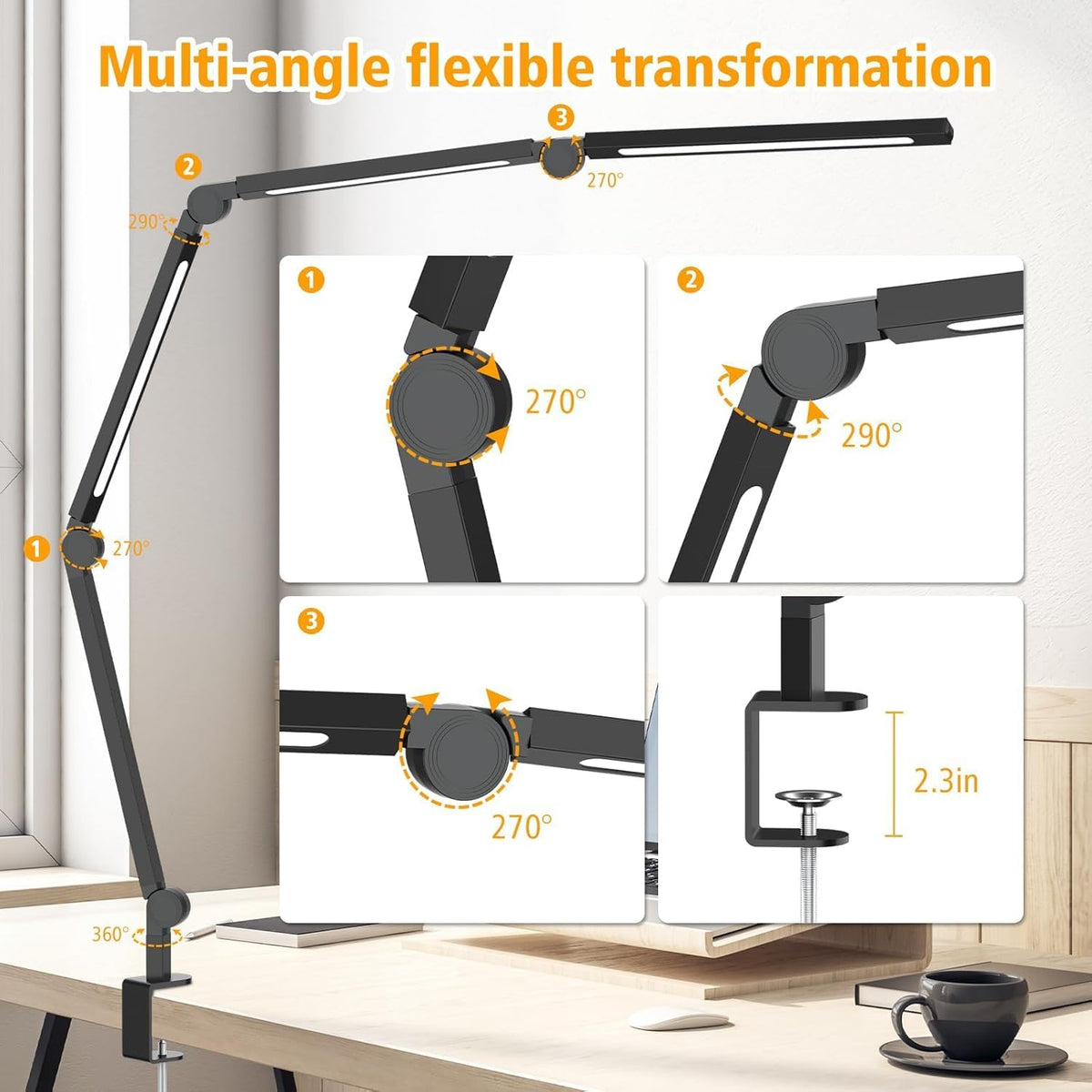Packaging and included components of the Ailbton table light