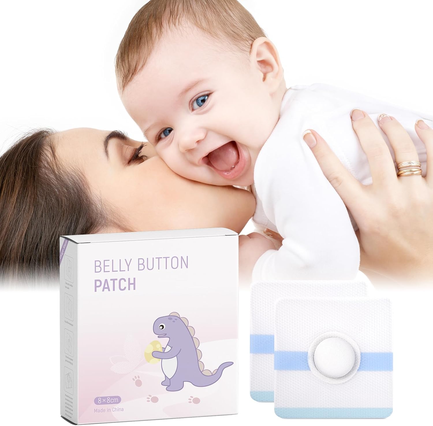 Wondsighin baby belly navel patches front view product packaging