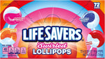 Assorted USA imported lollipop flavors arranged for party favor inspiration.