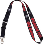 UGA Dawgs black lanyard showing quick-release buckle mechanism