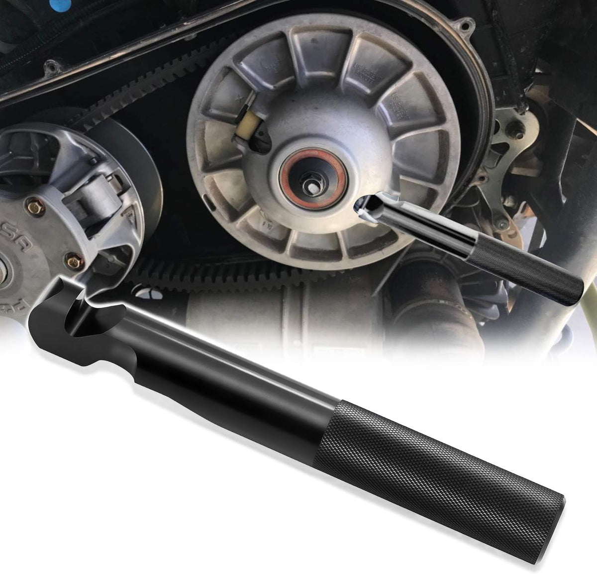 Peatovie Polaris RZR clutch belt replacement tool front view