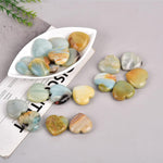 Natural microcline feldspar crystal heart texture detail